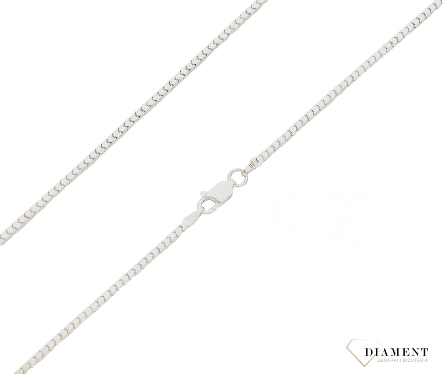 Srebrny łańcuszek 925 kosteczka 1,6 mm DIA-LAN-6019-925 1,6mm. . Łańcuszki srebrne dostępne w naszym sklepie są najwyższej jakości. Łańcuszek to bardzo dobry pomysł na prezent dla siebie lub bliskiej osoby. Najchętniej wybie.jpg